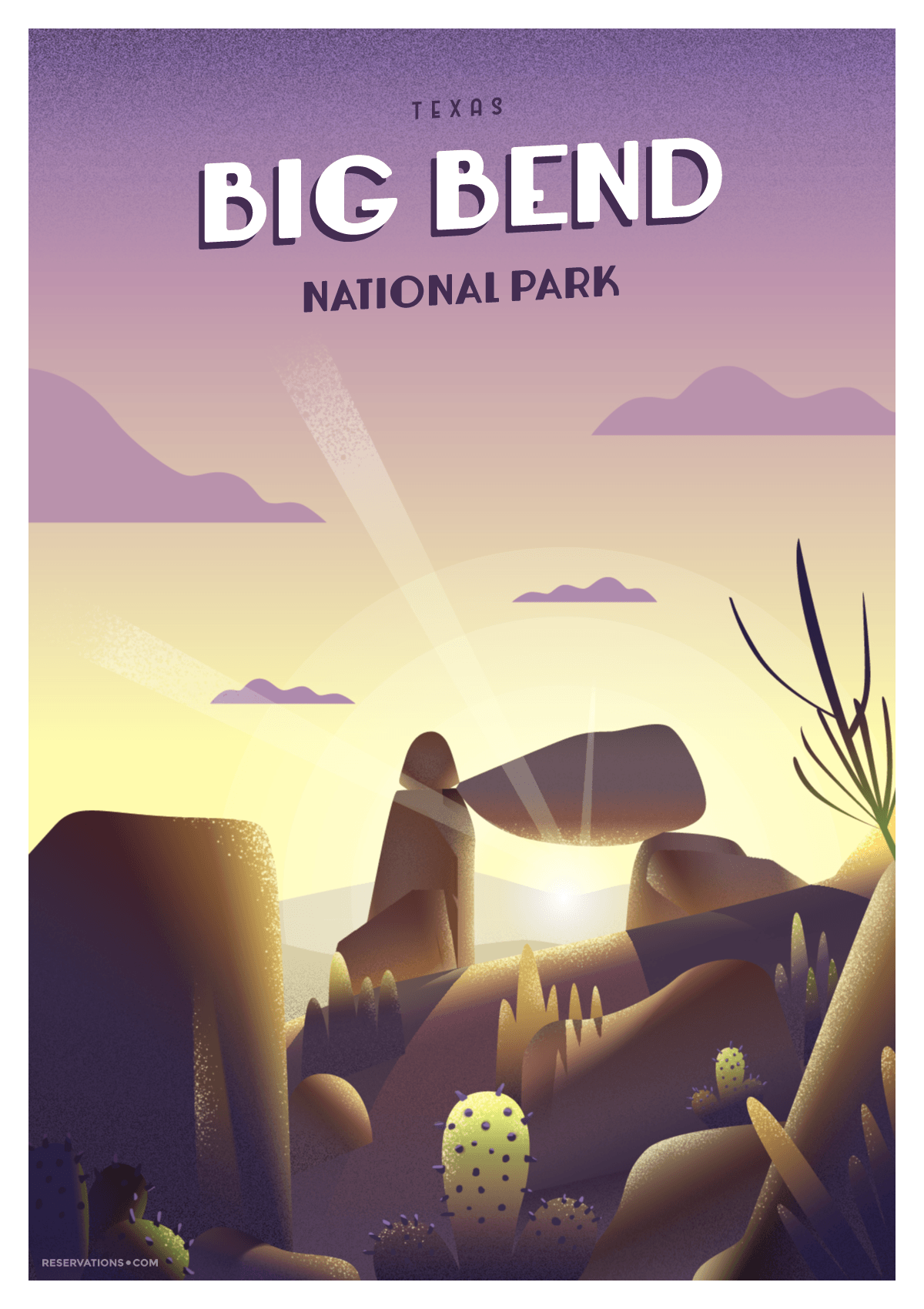 big bend national park poster