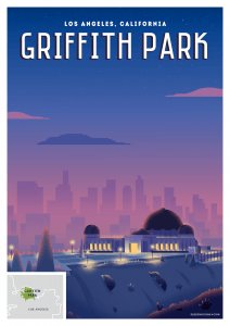 griffith park lost angeles poster