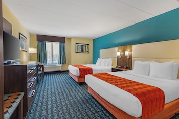 Standard Room, 2 Queen Beds, Non Smoking, Refrigerator & Microwave