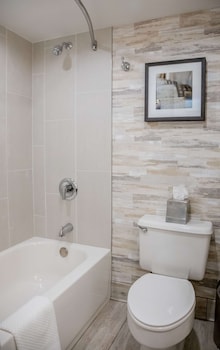 ADA Mobility Accessible, Suite, 2 Double Beds with Sofa Bed, Bathtub