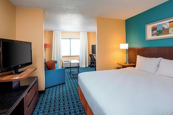 Suite, 1 King Bed with Sofa bed, Hearing Accessible (Transfer Shower)