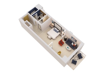 Studio Suite, 1 King Bed (Twin Dolphin Tower)