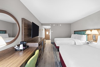 Room, 2 Queen Beds, Hearing Accessible, Microwave (Mobility, Hearing, Roll-In Shower)