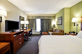 Room, 1 King Bed with Sofa bed, Refrigerator & Microwave