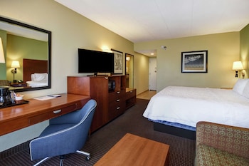 Room, 1 King Bed with Sofa bed, Refrigerator & Microwave