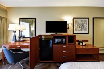 Room, 1 King Bed with Sofa bed, Refrigerator & Microwave