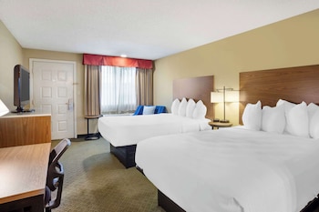 Standard Room, 2 Queen Beds, Non Smoking, Refrigerator & Microwave