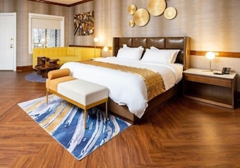 Deluxe Room, 1 King Bed, Accessible Bathtub