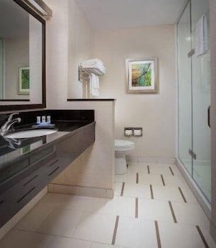 Suite, 1 King Bed with Sofa bed (Mobility/Hearing Access, Roll-in Shwr)