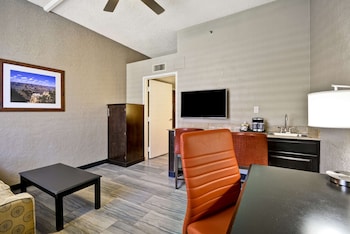 Suite, 1 King Bed with Sofa bed, Patio
