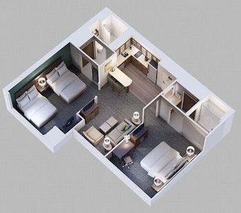 Suite, 2 Bedrooms, Kitchen
