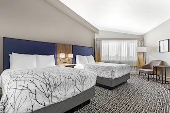 Standard Room, 2 Queen Beds, Non Smoking, Refrigerator & Microwave