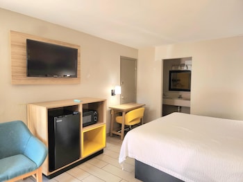 Room, 1 Queen Bed, Accessible, Smoking (Mobility/Hearing, Roll-In Shower)