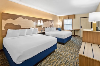 Standard Room, 2 Queen Beds, Non Smoking, Refrigerator & Microwave
