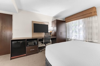 Accessible Room | 1 Queen Bed | Lowered Tub | Sleeps 2 | Free Breakfast