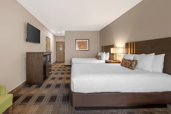 Standard Room, 2 Queen Beds, Non Smoking, Refrigerator & Microwave