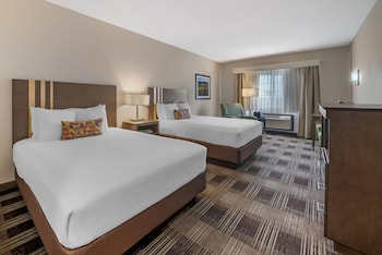 Standard Room, 2 Queen Beds, Non Smoking, Refrigerator & Microwave