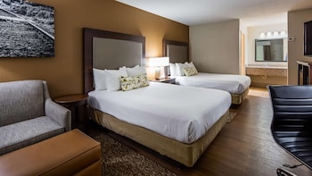 Standard Room, 2 Queen Beds, Non Smoking, Refrigerator & Microwave