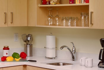 Studio Suite, 1 Queen Bed, Mobility Accessible, Fireplace (Shower)