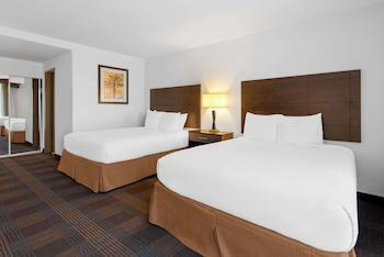 Standard Room, 2 Queen Beds, Non Smoking, Refrigerator & Microwave