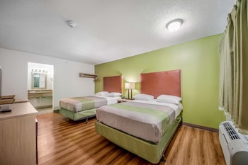Standard Room, 2 Double Beds, Non Smoking, Refrigerator & Microwave