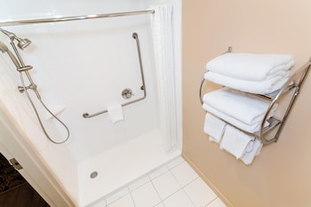Standard Room, 2 Double Beds, Accessible, Refrigerator & Microwave (Walk-in Shower)