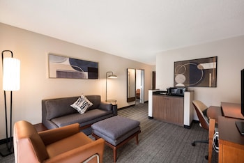 Suite, 1 King Bed with Sofa bed, Accessible (Mobility Tub One Bedroom)