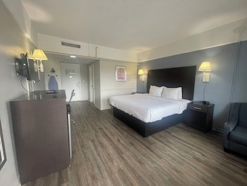 Deluxe Room, 1 King Bed, Smoking, Refrigerator & Microwave