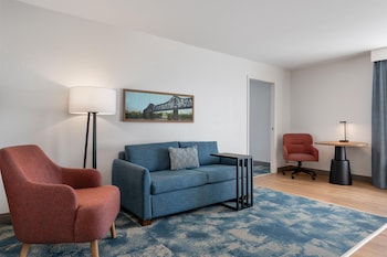 Suite, 1 King Bed with Sofa bed, Microwave