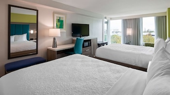 Standard Room, 2 Queen Beds, Microwave, City View (Shower Only)