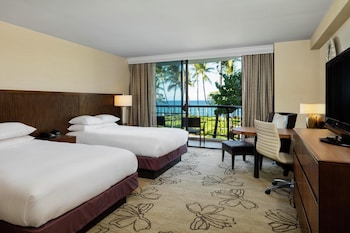 Makai Room, 2 Queen Beds, Ocean Front View