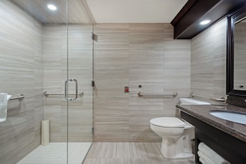 Standard Room, 2 Queen Beds, Accessible, Poolside (Walk-in Shower)