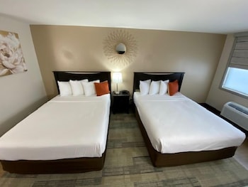 Standard Room, 2 Queen Beds, Non Smoking, Refrigerator & Microwave
