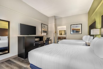 Standard Room, 2 Queen Beds, Non Smoking, Refrigerator & Microwave