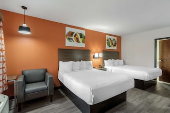 Standard Room, 2 Queen Beds, Non Smoking, Refrigerator & Microwave