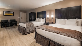 Standard Room, 2 Queen Beds, Non Smoking, Refrigerator & Microwave