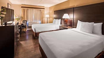 Standard Room, 2 Double Beds, Non Smoking, Refrigerator & Microwave
