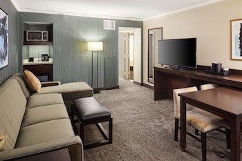 2 Room, 1 King Suite Mobility Access Roll-In Shower
