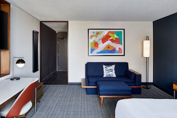 Room, 1 King Bed with Sofa bed (Mobility Accessible, Roll-in Shower)