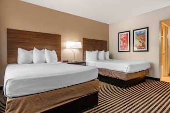 Standard Room, 2 Double Beds, Non Smoking, Refrigerator & Microwave