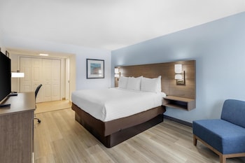 Standard Room, 1 King Bed, Non Smoking, Refrigerator & Microwave