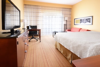 Suite, 1 King Bed with Sofa bed (Hearing Accessible)