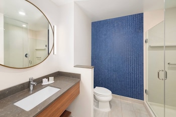 Room, 1 King Bed, Roll-in Shower