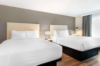 Standard Room, 2 Double Beds, Non Smoking, Refrigerator & Microwave