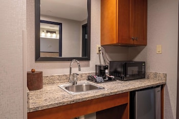 Suite, 1 King Bed with Sofa bed, Accessible (Sofa Sleeper, Roll-in Shower, 2 Rooms)