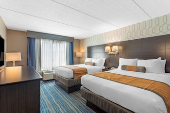 Standard Room, 2 Queen Beds, Non Smoking, Refrigerator & Microwave