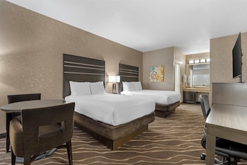 Standard Room, 2 Queen Beds, Non Smoking, Refrigerator & Microwave