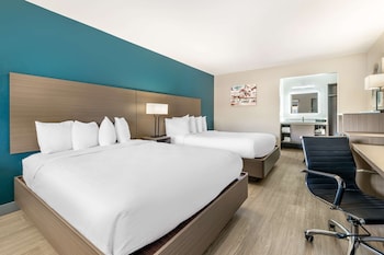 Standard Room, 2 Queen Beds, Non Smoking, Refrigerator & Microwave