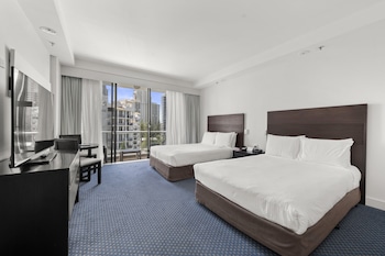 Room, 2 Double Beds, Balcony