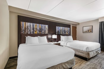 Standard Room, 2 Queen Beds, Non Smoking, Refrigerator & Microwave (Walk-in Shower)